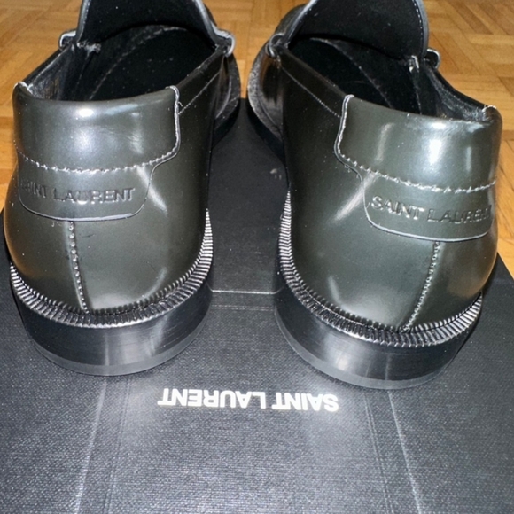 Yves Saint Laurent Classoc Black Loafers - Picture 3 of 3
